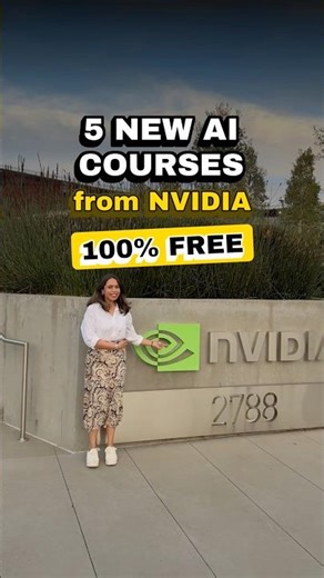 5 New FREE AI Courses By NVIDIA For 2026!