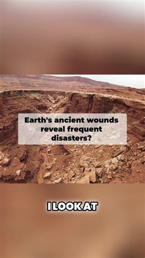 These wounds on Earth show ancient disasters happen way more often than we thought. Once eyes adjust, it's obvious. #AncientDisasters #EarthWounds #Catastrophes #CanyonViews