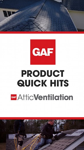 140K views · 830 reactions | Trying to reduce your attic temps this summer? Check out this Product Quick Hit to learn about the wide variety of GAF ridge & off-ridge vents available to help reduce attic heat and protect against premature roof system deterioration. | GAF - Roofing | Facebook