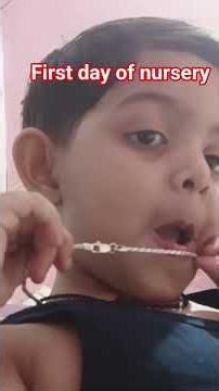 First day of nursery #cutebaby #firstdayofschool