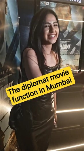 Isha in Mumbai the diplomat Movie Function 🥰 #prapatishukla #patibrahmachari #thediplomat