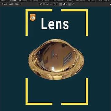 How to create a lens model in Blender #shorts #youtubeshorts #blender #blendertutorial