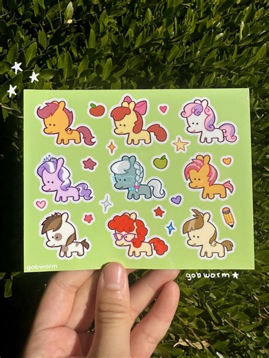 MLP School Pony Sticker Sheet | Waterproof Vinyl Decals - Etsy