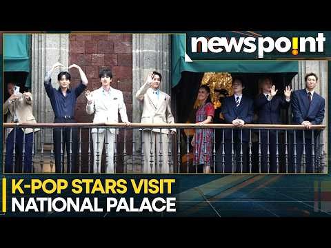 BTS Members Meet President Claudia Sheinbaum in Mexico | WION NEWSPOINT