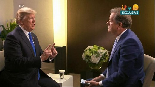 Piers Morgan interviewed President Trump