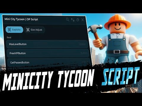 MiniCity Tycoon script – (Max Level, Gamepasses, INF Money)