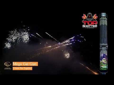 Mega Gat Gun by Gemstone Fireworks | 300-Shot Roman Candle | New for 2025