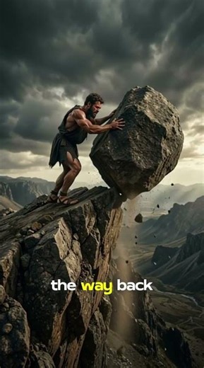 The Myth of Sisyphus Explained | The Meaning of Life? 🤯 #history #mythology