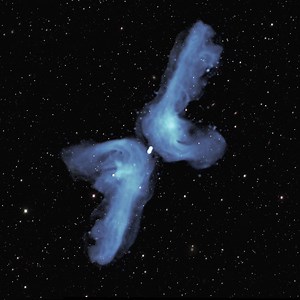 Astronomers explain how strange X-shaped galaxies are formed