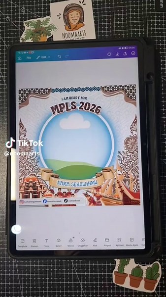 Design Twibbon for MPLS with Sulsel Cultural Theme