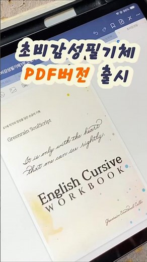 (9000원의행복)딱한번사고 평생쓰는 영문필기체 연습장✍️ #영어필기체