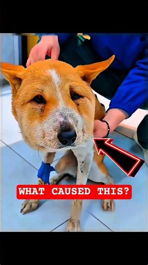 Swollen Head Dog’s Shocking Rescue #dogrescue #emotional #shorts