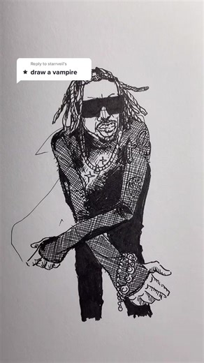 Vampire Art Drawing Sketchbook Doodles | PINKHolidayRemix