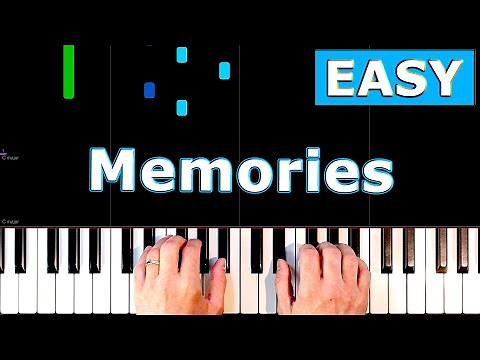 Maroon 5 - Memories - EASY Piano Tutorial - [Sheet Music]