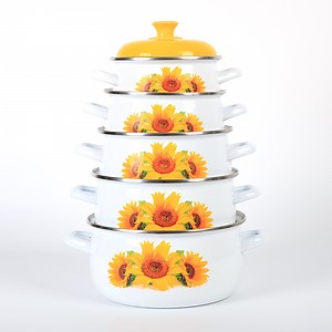 [Hot Item] Enamel Casserole Cookware Sets Cooking Pot