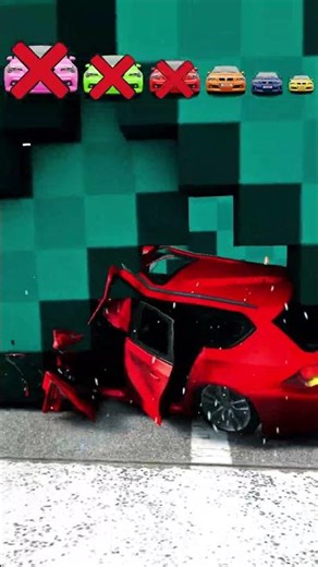 Giant Minecraft Sword vs Cars Big vs Small Test | BeamNG Drive