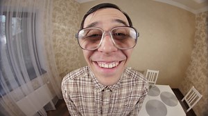 Laughing Nerd In Room Stock Footage SBV-338961163 - Storyblocks