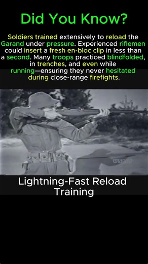 Soldiers Reloaded the M1 Garand in UNDER a Second ⚡ | #usarmy #historyshorts