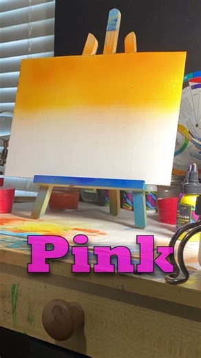 Airbrushing a Sunset Using Only 3 Colors for Beginners! #airbrush #sunset #art