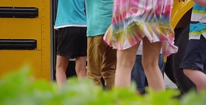 Close Kids Getting Off School Bus Stock Footage Video (100% Royalty-free) 11235179 | Shutterstock