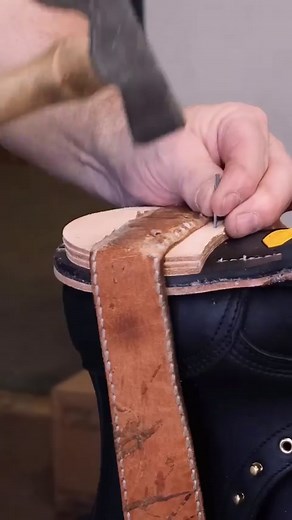 Heel Stacks going onto this pair of Moc Toe Lug Sole boots! Skiving this Nicks Hot Shot to send it off to sewing! Check out our full build videos on YouTube. Link in bio! #spokane#spokanewashington #madeinwashington #madeintheusa #americanmade #madeinamerica #usamade #handmadegoods #handmadeboots #usbootfreak #workboots #ethicallymade #craftsman #makers #vibram #horween #madetolast #leatherboots #leathercraft #handmadeisbetter | Nicks Handmade Boots