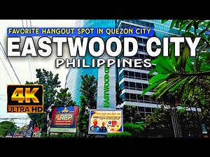 Eastwood City 2025 🇵🇭 | 4K HDR Walking Tour | Quezon City, Metro Manila, Philippines
