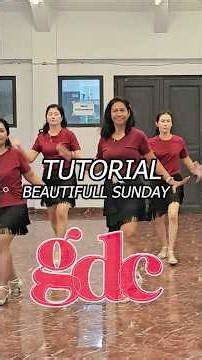 TUTORIAL : Beautiful Sunday// Line Dance//GDC Merauke PapSel #linedance #youtubeshorts