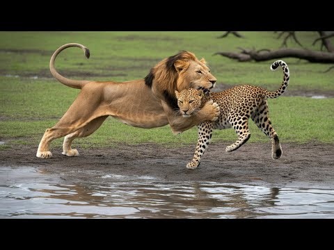 leopard deadliest hunter in the African savannah #LionVsLeopard #animaldocumentary