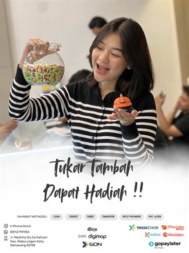 Tukar Tambah Android ke iPhone di V-iPhone Store Semarang