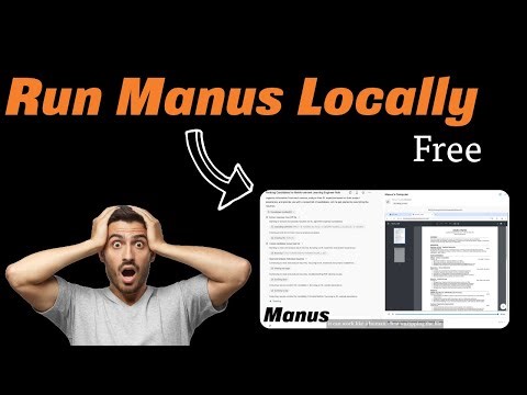 Run Manus FREE AI Agent Locally - The Most HYPED AI Ever!