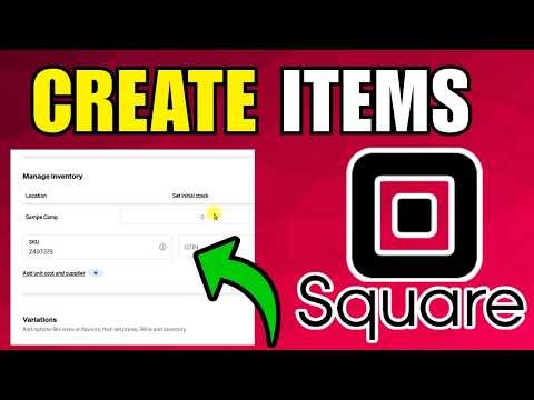 How To Create Items In Square Dashboard (2026) (Best Method)