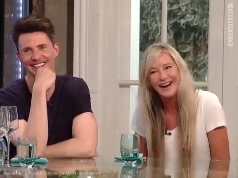 Matthew Goode on Saturday Kitchen Live - Part 9 I squealed with delight when Matthew's wife Sophie made an unexpected guest appearance in the last 10 minutes of SKL so rare it is to see these two together on camera (they are just adorable 🩷). Beautiful Sophie was delightful and charming and said hello to the kids at home. She did so well given this was unplanned, I would have been a gibbering wreck lol P. S. I am jumping all over the place, bear with me, there will be more Matthew talking and m