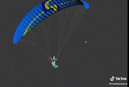 5.8 m remote-controlled powered paraglider, the design has been completed#RC