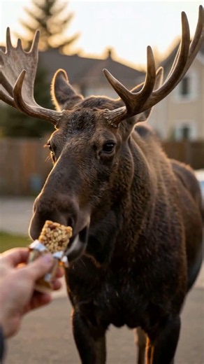 Moose vs. Annoying Tourists 🦌 #wildlife #shorts #funny