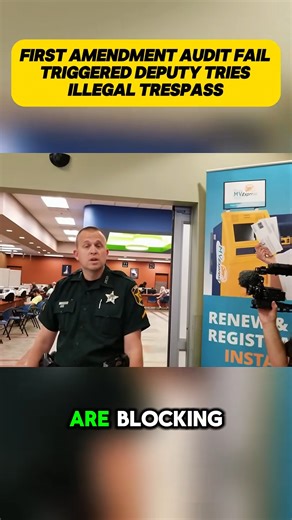 FIRST AMENDMENT AUDIT FAIL TRIGGERED DEPUTY TRIES ILLEGAL TRESPASS #AuditFail #TriggeredDeputy #IllegalTrespass | AUDIT Cops