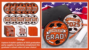 Graduation Plates and Napkins 2026, Congrats Grad Disposable Dinner & Dessert Paper Plates, and Napkins for Blue Graduation Party Decoration, Serves 50