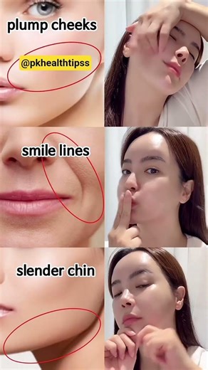 Plump Cheeks & Slim Face Siren Yoga at Home 😍✨ #Shorts? #faceyoga #prettyhands yoga #yogapose