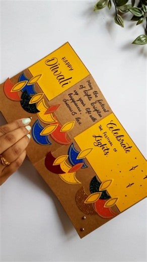 226K views · 3K reactions | DIY DIWALI POP-UP CARD IDEA ❤️✨️ #diydiwalicard #diwaligreetings #quickdiyfordiwali #handmadegifts #diycrafts #diy #diwalidiy #reelsinstagram | Handmade cards ideas | Facebook