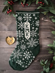 No. 4 Snowflake Splendor Stocking - Etsy