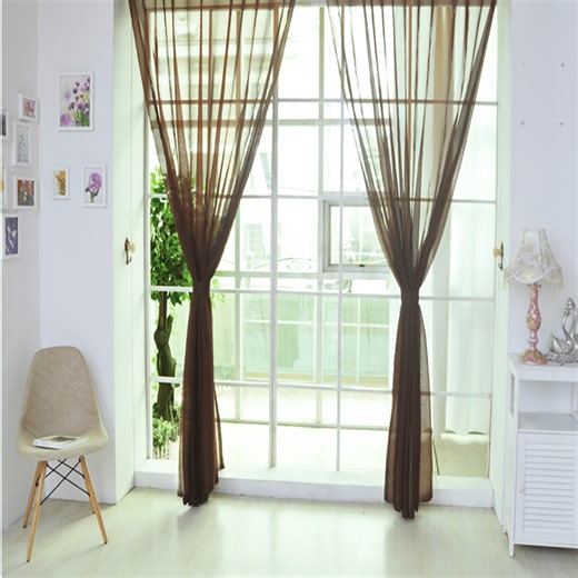 Last Chance 1 PCS Pure Color Door Window Curtain Drape Panel Sheer Scarf Valances 2025 New - Walmart.ca