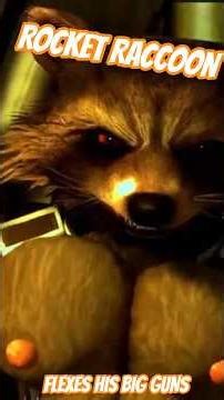 MARVEL VS CAPCOM INFINITE | ROCKET RACCOON FLEXES HIS BIG GUNS 💪🦝👀🥵💦🔥🐾🧡 #bawong #marvel