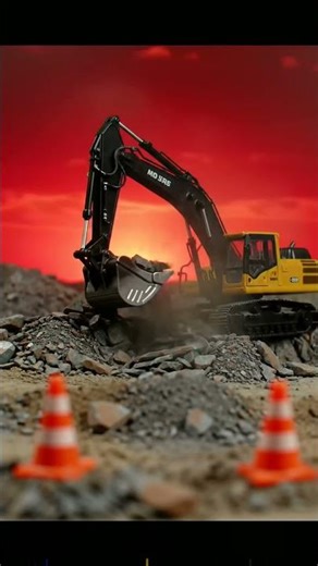 Mini Construction Site: Road Roller & Dump Truck Action! 🚧