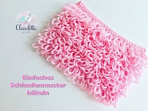 SIMPLE loop stitch crochet pattern