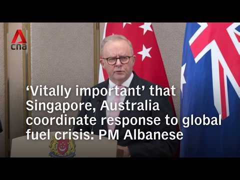 ‘Vitally important’ that Singapore, Australia coordinate response to global fuel crisis: PM Albanese