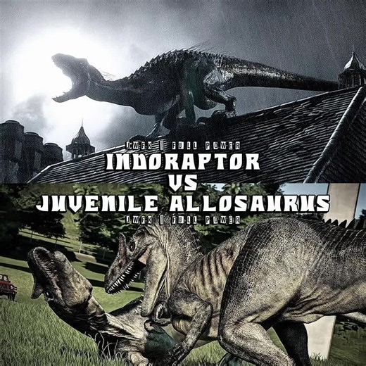 Juvenile Allosaurus VS Indoraptor || #indoraptor #allosaurus #fyp #wisedit #jurassicworld