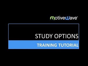 Study Options in MotiveWave