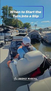 When Should I Start My Turn into the Dock Slip?: Bridge Marina Boating Tip #shorts