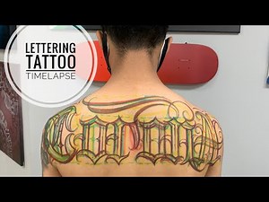 Lettering Tattoo Timelapse
