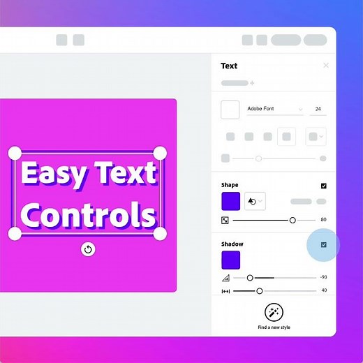 Add Drop Shadow, Shapes, & Outline Text | Adobe Express