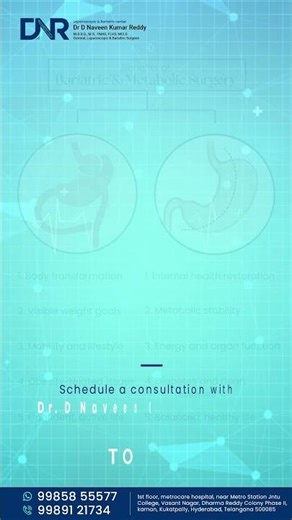 Bariatric & Metabolic Surgery | Naveen Reddy D | Hyderabad | Laparoscopic | Kukatpally